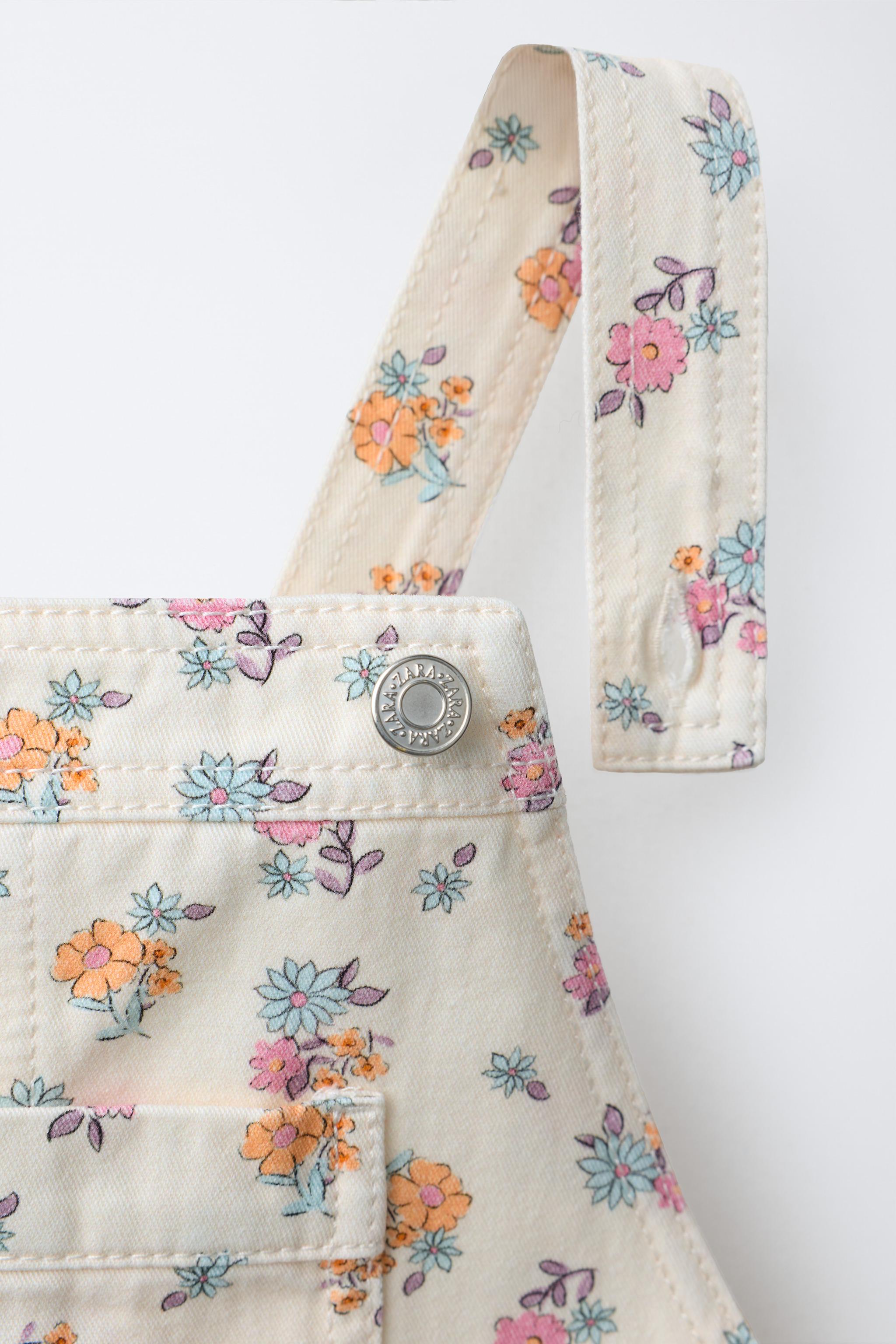 LONG FLORAL OVERALLS